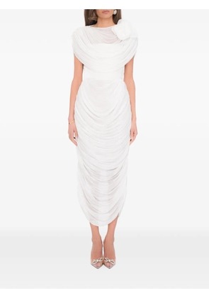 Ana Radu Fleur midi dress - White