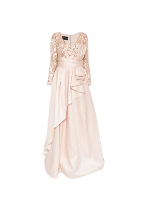 THE COUTURE CLUB sequin-embellished ruffled maxi dress - Pink