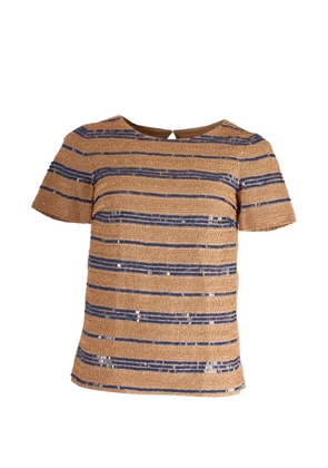 Tory Burch beaded sequined top - Neutrals