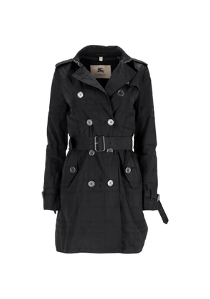 Burberry Pre-Owned belted double-breasted trench coat - Black