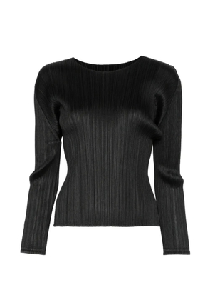 Pleats Please Issey Miyake pleated top - Black