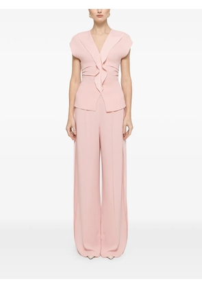 NISSA high-rise wide-leg trousers - Pink