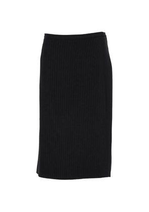 Max Mara striped midi pencil skirt - Black