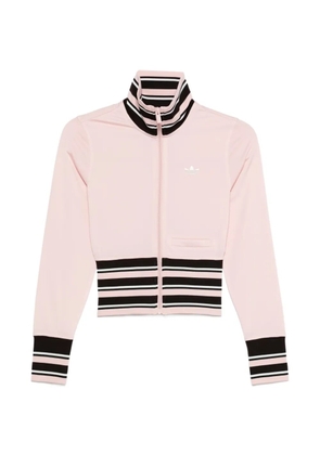adidas striped zipped sweater - Pink
