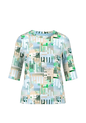 MARCCAIN patterned T-shirt - Blue