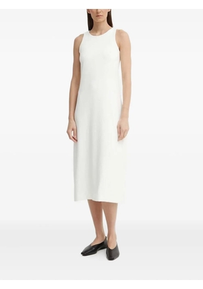 Drykorn round-neck sleeveless midi day dress - White