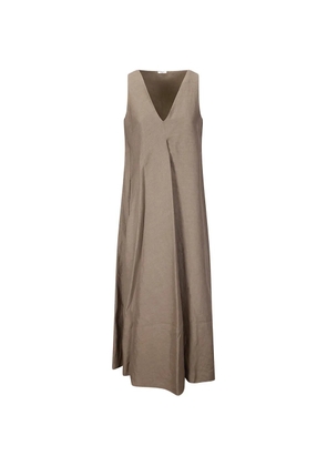 M.S.M Milano V-neck sleeveless dress - Brown