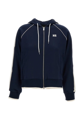 Wales Bonner zip-up hoodie - Blue
