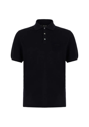 Zegna short-sleeve polo shirt - Blue