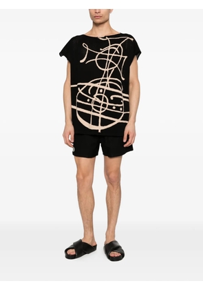 Vivienne Westwood Graffiti Orb sleeveless top - Black