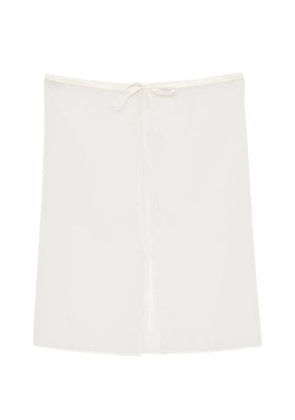 DUNST drawstring midi skirt - Neutrals