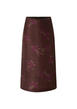 Soeur Helia floral-print skirt - Brown