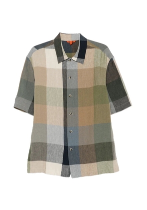 Barena Galia check-pattern short-sleeve shirt - Neutrals