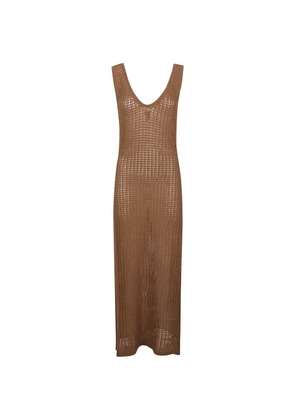 HINNOMINATE V-neck maxi dress - Brown