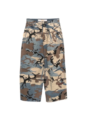 PDF camouflage-pattern jeans - Blue