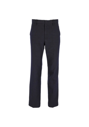 Gucci Pre-Owned polka-dot cotton trousers - Blue