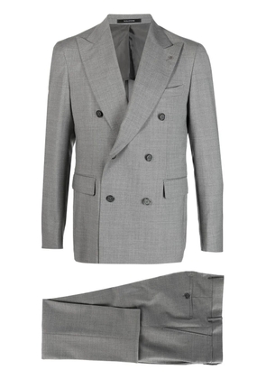 Tagliatore grid pattern suit - Grey