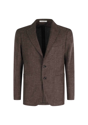 Tagliatore Giacca Montecarlo button blazer - Brown