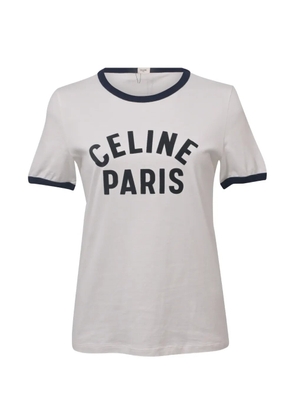 Celine Pre-Owned logo-print short-sleeve T-shirt - White