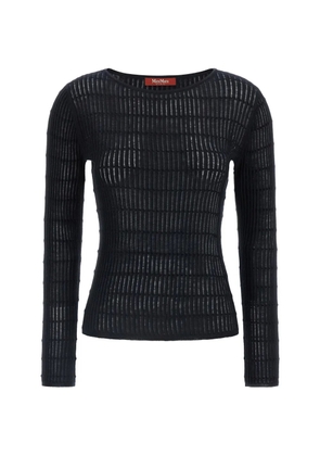 Max Mara ribbed boat-neck sweater - Blue