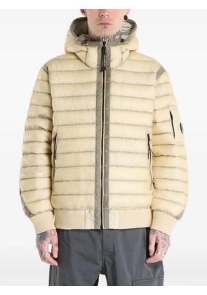 C.P. Company hooded puffer bomber jacket - Neutrals