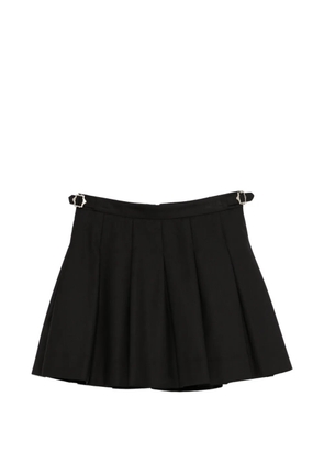 DUNST buckle pleated mini skirt - Black