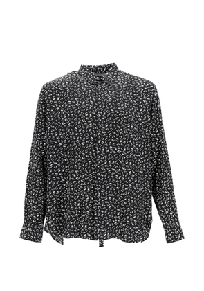 Saint Laurent Pre-Owned music-note print shirt - Black