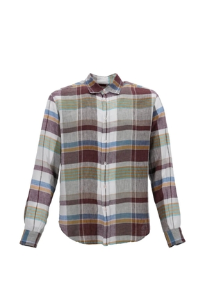 Missoni Pre-Owned plaid buttoned linen shirt - White