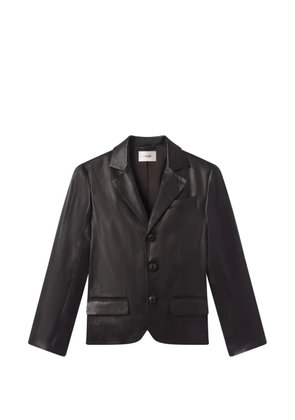 FRAME buttoned leather blazer - Black
