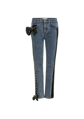 Hellessy Lya bow panel jeans - Blue