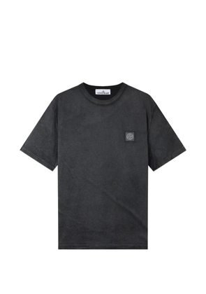 Stone Island reflective cotton T-shirt - Black