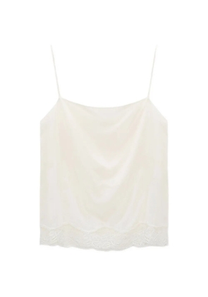 Dorothee Schumacher Habotai silk lace trim camisole - Neutrals