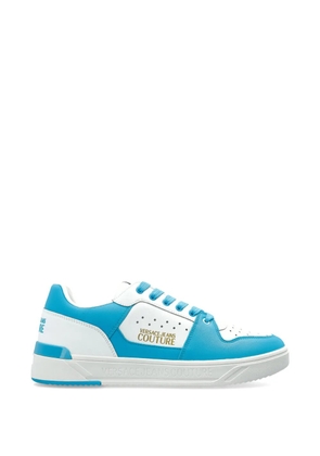 Versace Jeans Couture leather logo sneakers - Blue