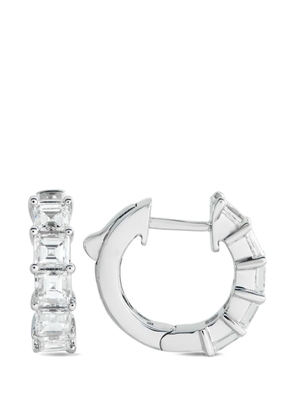 LB Exclusive diamond hoop earrings - Silver
