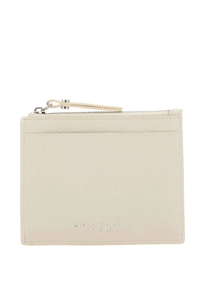 GIANNI CHIARINI pebbled zip wallet - White