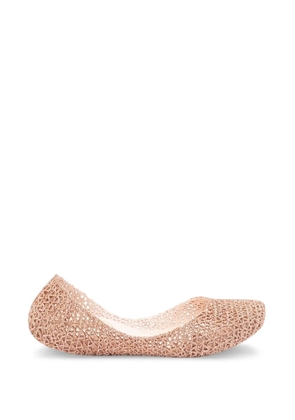 Melissa glitter-effect ballet flats - Pink