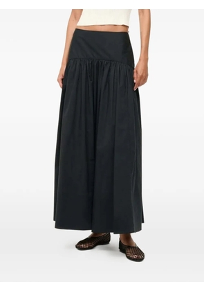STAUD Procida gathered maxi skirt - Black