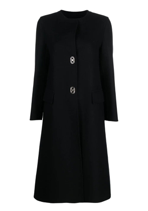Ferragamo single-breasted wool-cashmere coat - Black