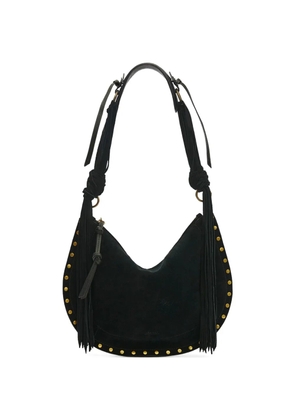 ISABEL MARANT Oskin Soft studded half-moon shoulder bag - Black