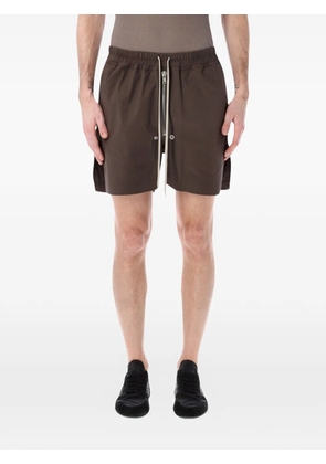 Rick Owens Bella drawstring zip shorts - Brown