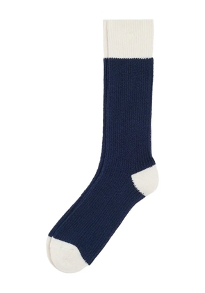 AMI Paris bi-colour socks - Blue