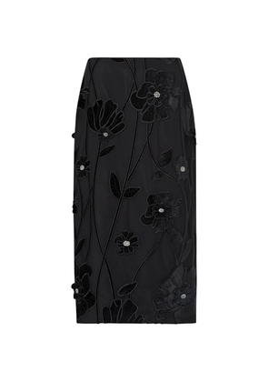 Milly Rory midi skirt - Black