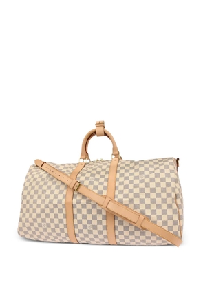 Louis Vuitton Pre-Owned 2007 55 Damier Azur Keepall Bandouliere handbag - Neutrals