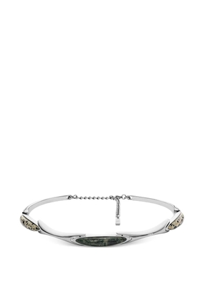 Diesel jasper stainless steel choker necklace - Silver