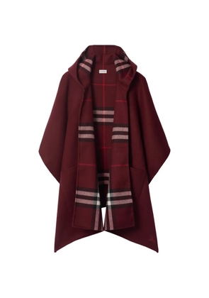 Burberry cashmere hooded cape - Red