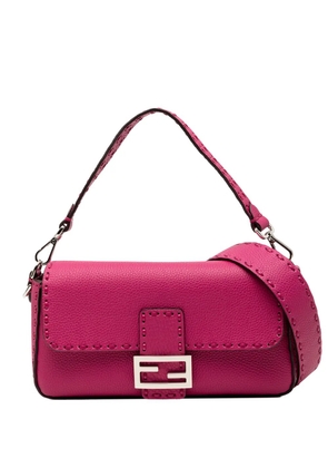 Fendi Pre-Owned 2000-2010 Leather Selleria Baguette satchel - Pink