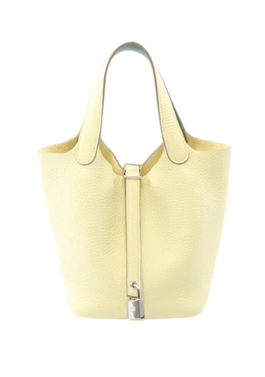 Hermès Pre-Owned 2024 Clemence Picotin Lock 18 handbag - Yellow