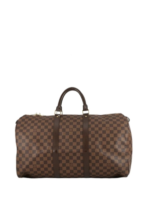 Louis Vuitton Pre-Owned 2009 Damier Ebene Keepall 50 travel bag - Brown