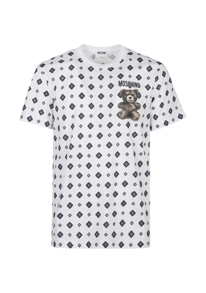 Moschino patterned T-shirt - White