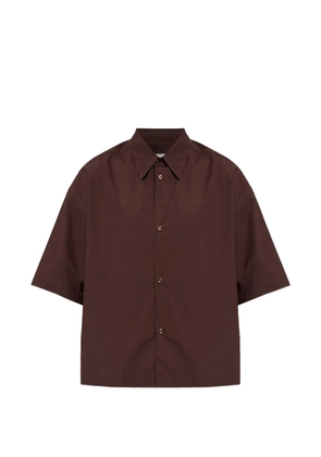 Studio Nicholson poplin short-sleeved shirt - Brown